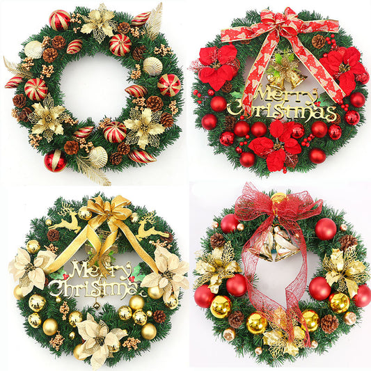 Handmade Christmas vine garland with festive red and gold accents for holiday home decor