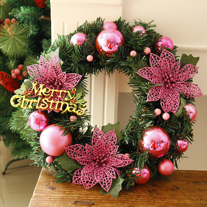 Holiday wreath decoration ready for door or wall display