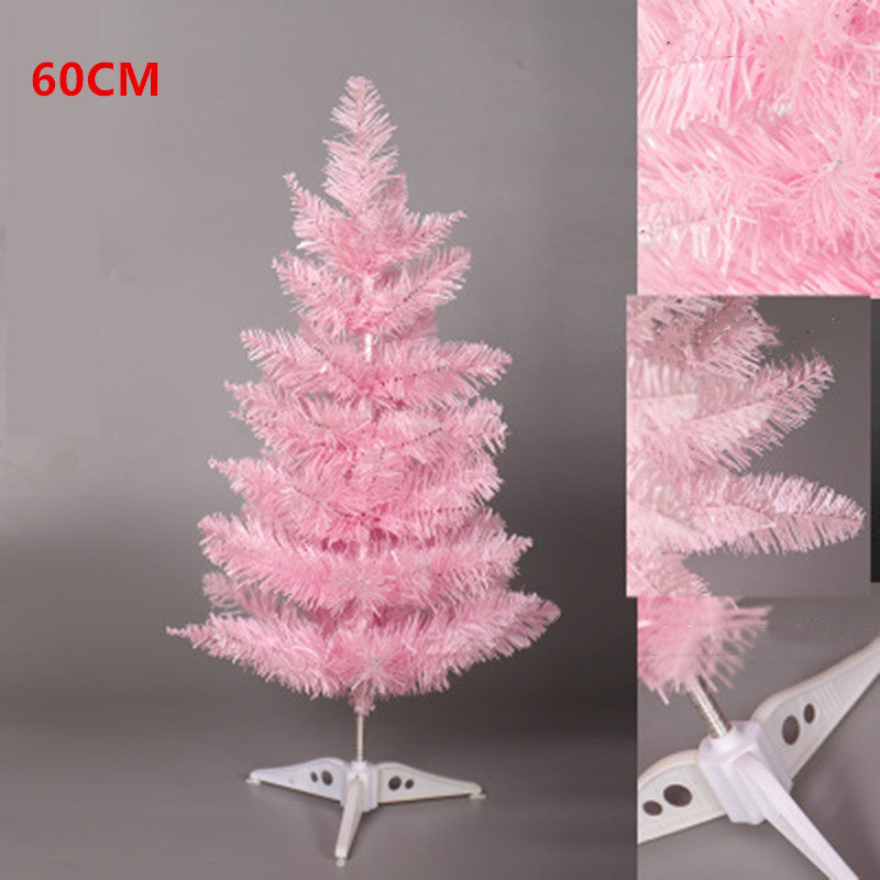 PVC Christmas tree topper with soft pink gradient for mantel or tree display