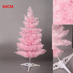 PVC Christmas tree topper with soft pink gradient for mantel or tree display