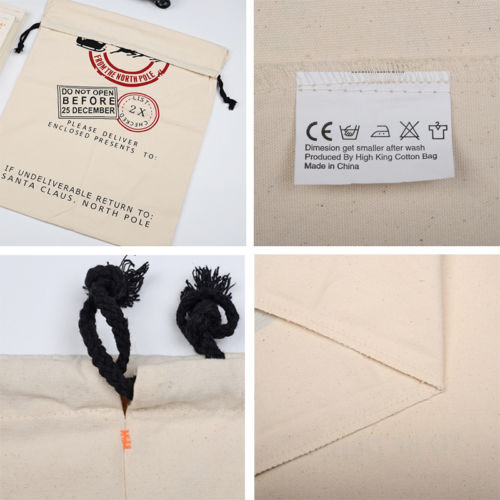 Christmas gift bag featuring seasonal patterns for holiday celebrations