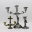 Ornate Catholic cross candle holder ornament for home prayer spaces