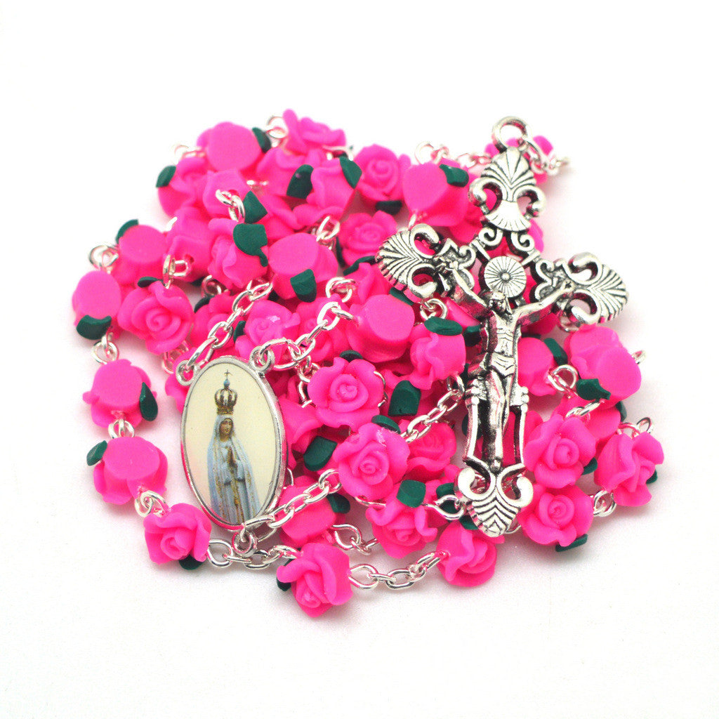 Individually packaged Catholic rosary necklace gift