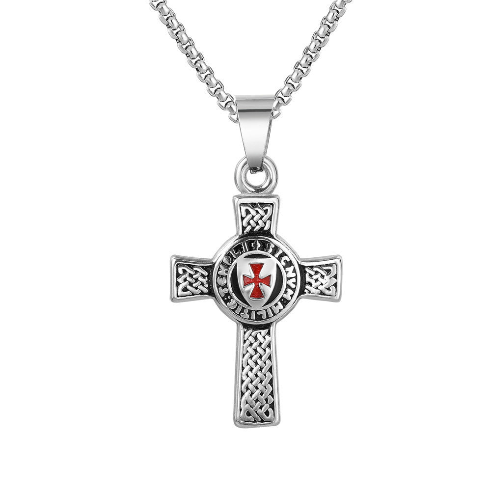 Bold Crusader Cross Pendant Secondary image