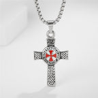 Stainless steel pendant showing front and back detail