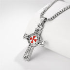 Crusader Cross pendant displayed against a dark background