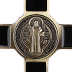 3D crucifix wall sculpture in metal for home devotional display