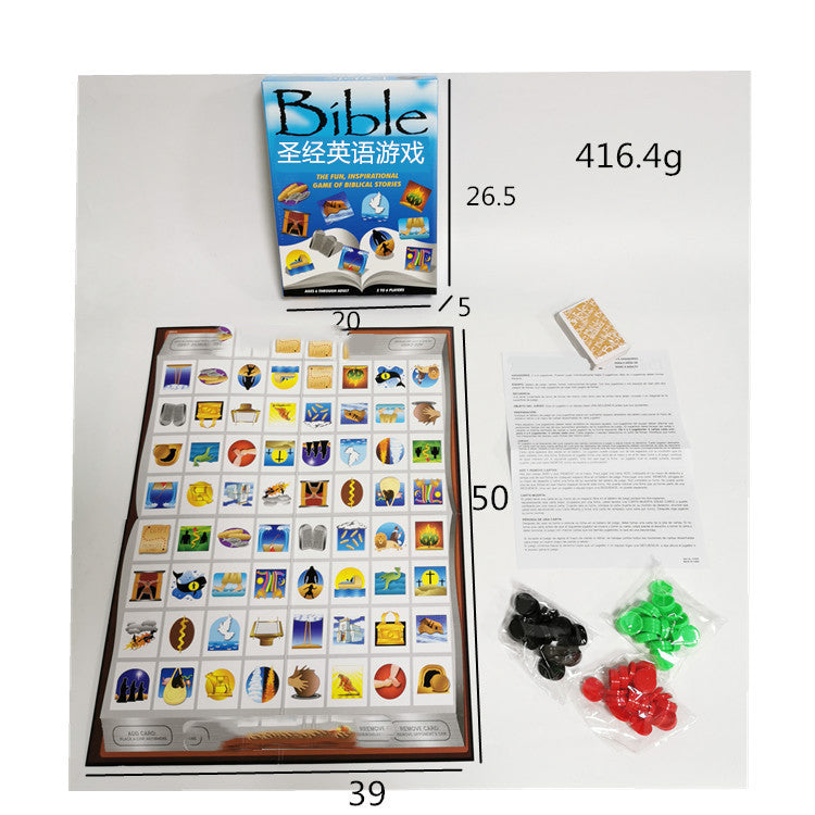 Bible Sequence Board Game cards arranged in sequence on a surface Main image