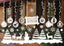 Set of 28 Christmas window stickers featuring festive designs