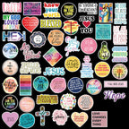 Inspirational Christian sayings stickers in retail packaging