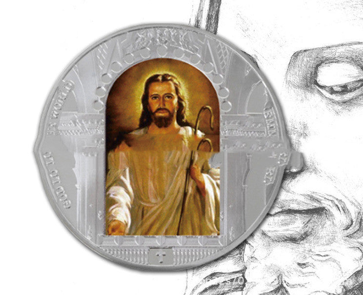 Iron commemorative coin packaged in acrylic plastic case