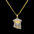 Multi-layered pendant necklace styling view