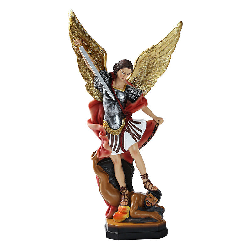 Handcrafted resin angel ornament bringing divine comfort to living spaces