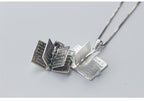 Silver-tone cross pendant jewelry for couples and individuals