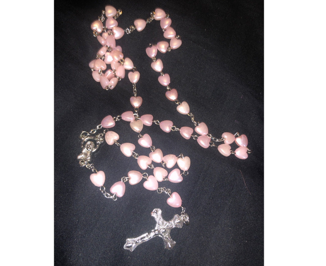 Holy Rosary Bead Necklace with Cross - baptism and confirmation gift