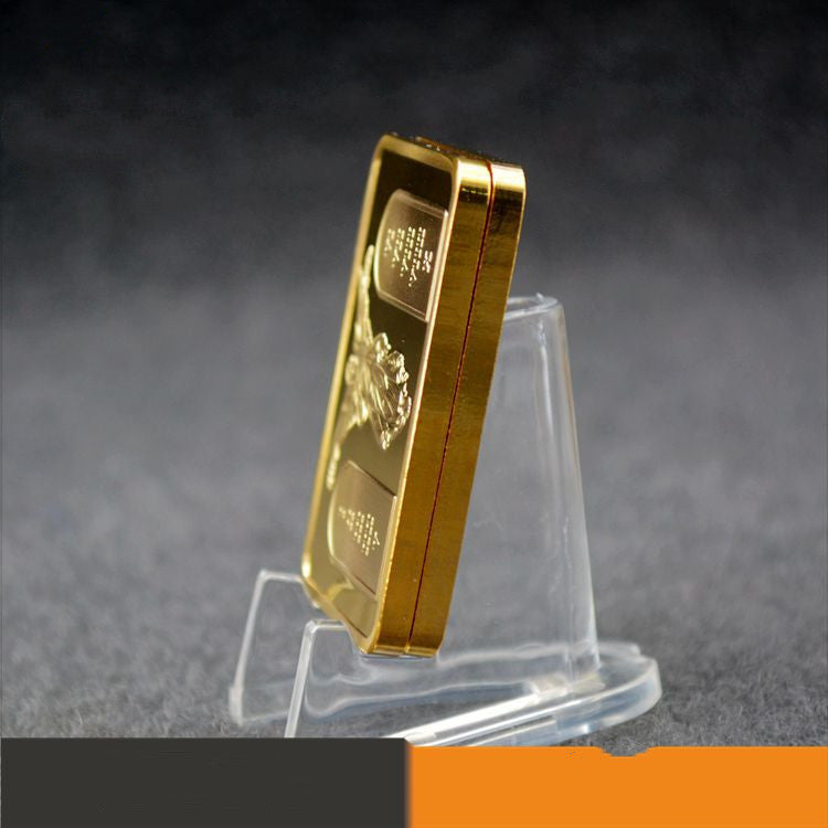 Jesus Wings Cross commemorative coin displayed in protective acrylic case