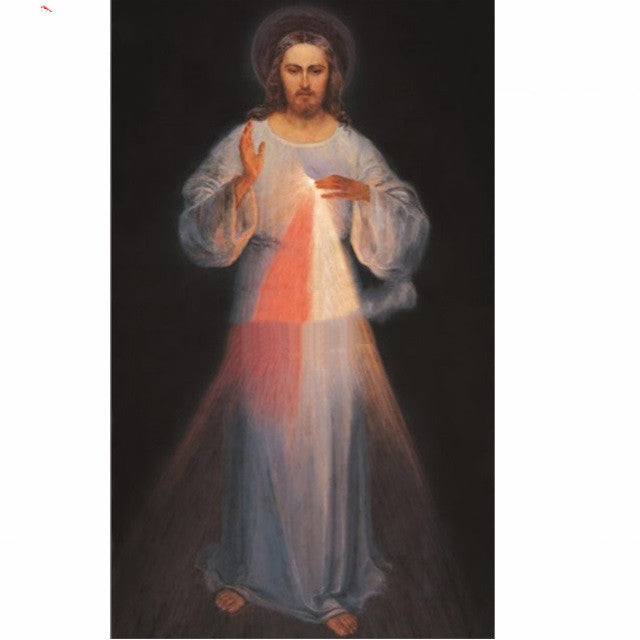 Sparkling diamond mosaic portrait of Jesus Christ for wall display