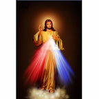 DIY cross stitch art kit featuring Jesus for bedroom decoration