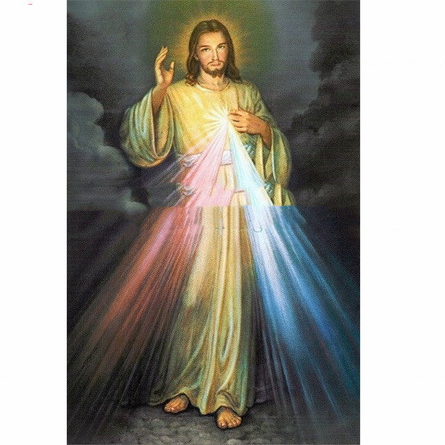 European and American style diamond mosaic depicting Jesus Christ