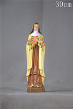 Mary and Joseph religious figures in traditional Catholic style