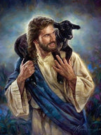 Jesus diamond painting finished wall decor