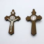 Jesus Christ INRI cross pendant in three color options