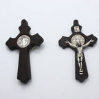Jesus Christ INRI cross pendant in black finish for daily wear