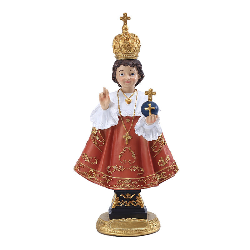 Catholic Christian resin statue hanging ornament with European style design for home decor