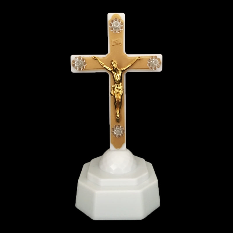 Four cross ornament color options including Gold, White, Blue, Red