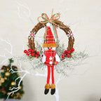 Holiday decoration wreath showcasing festive craftmanship for doors