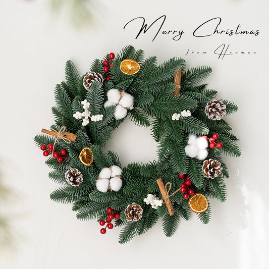 Christmas door hanging garland with festive holiday design for home decor