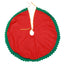 Christmas tree skirt with nativity-inspired design for holiday home decor
