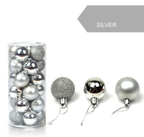 Colorful Christmas ball ornaments for holiday tree display