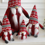 Red clothed Christmas Rudolf ornament for holiday tree display