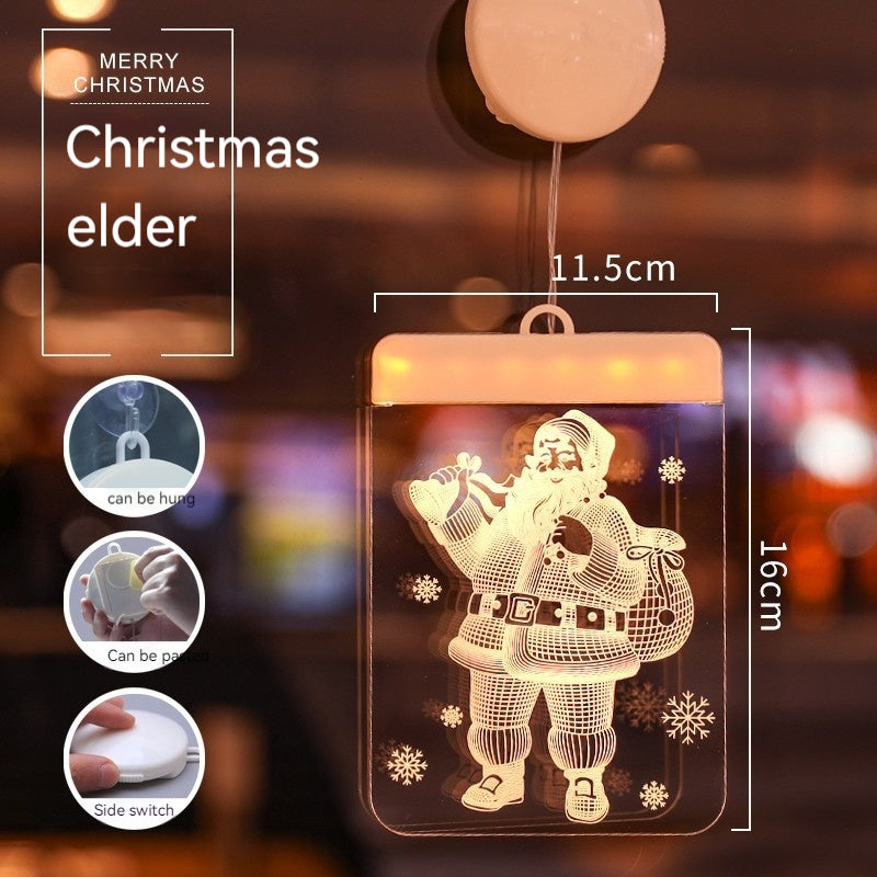 Christmas Cross LED Pendant Light - Christian Jewelry