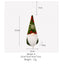 Knitted Christmas pendant in red festive decor