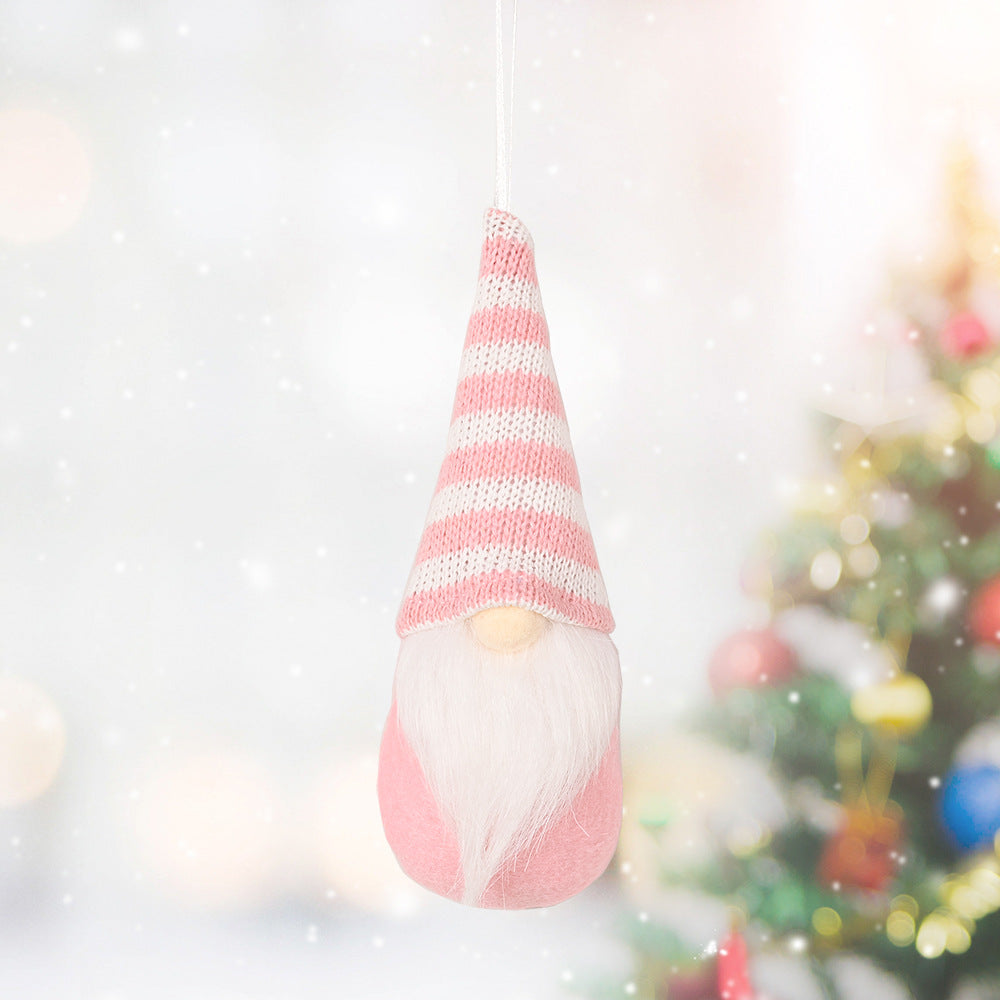Pink knitted pendant Christmas ornament holiday style