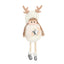 Soft plush angel ornament hanging against a festive background with Christmas theme
