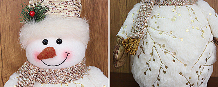 Long Velvet Snowman Decoration - Christian Home Decor