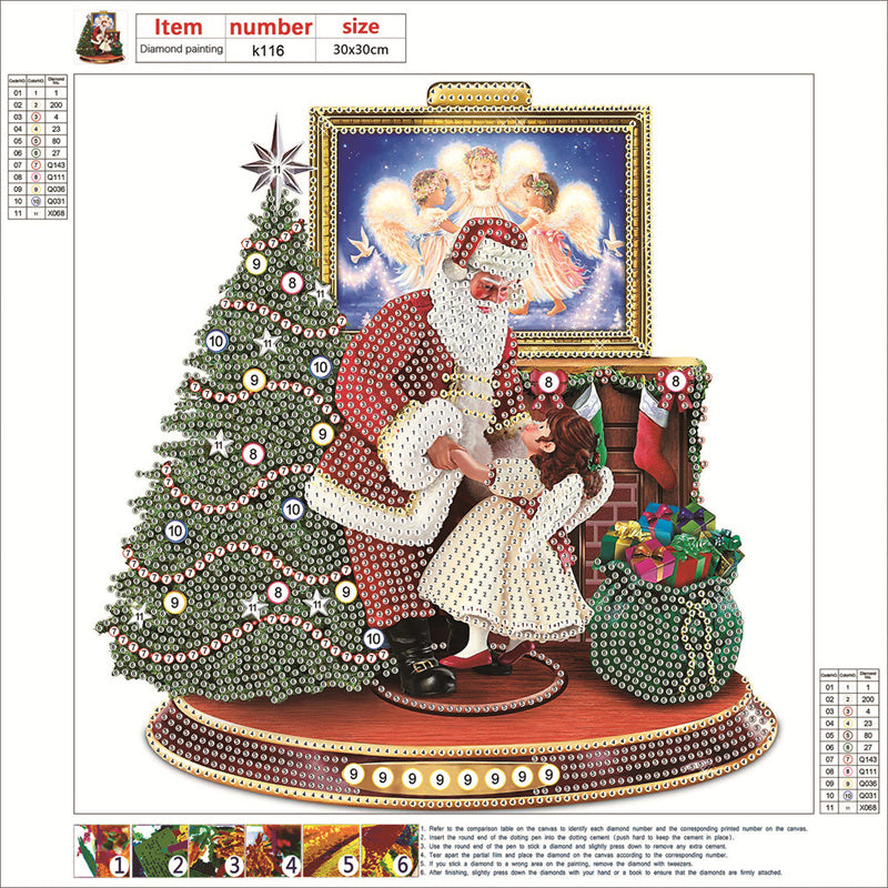 5D diamond painting kit materials including canvas and rhinestones