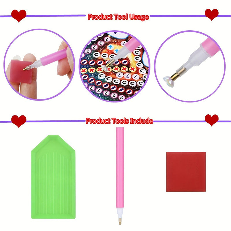 Close-up of colorful diamond rhinestones for 5D diamond art crafting