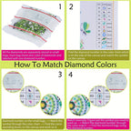 Diamond painting tools and resin stones for snowman craft project