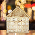 Wooden Christmas ornament ready for gift giving