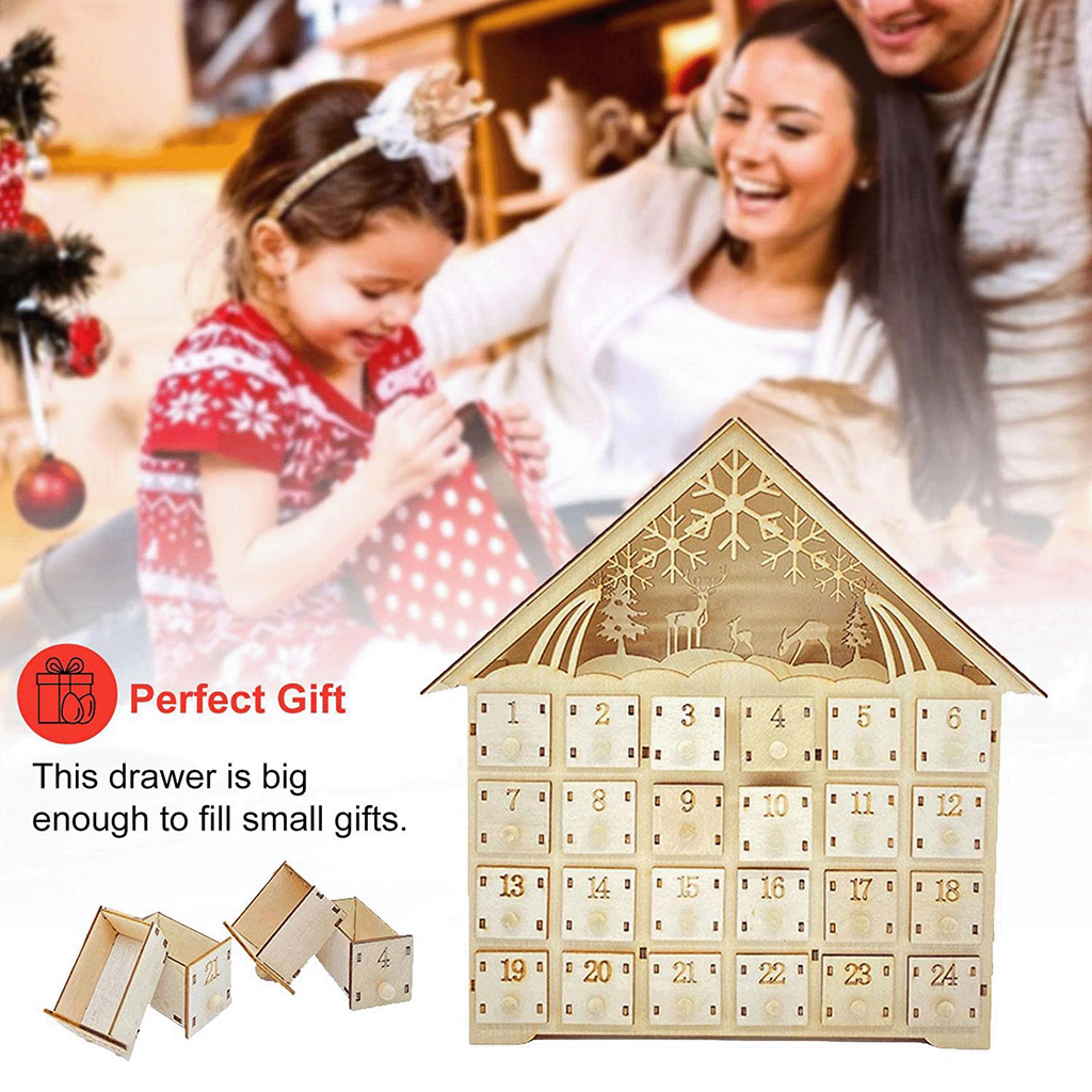 Handcrafted wooden Christmas ornament with natural wood finish