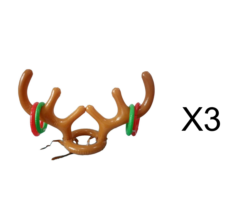 Inflatable Reindeer Antler Ring Toss Christmas Game Secondary image