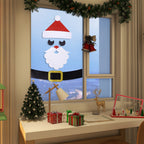 Felt cloth door sticker set showing multiple cartoon Christmas designs