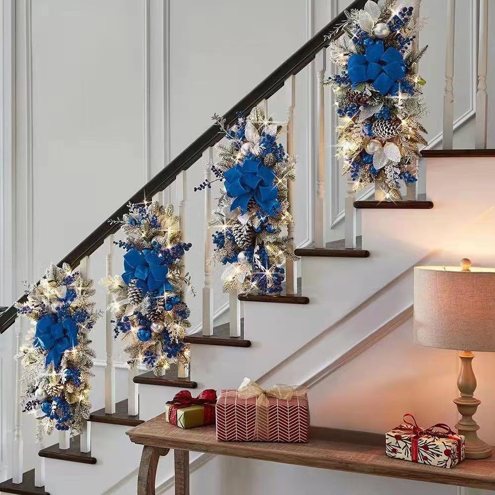 Christmas hanging basket decoration with American festive style