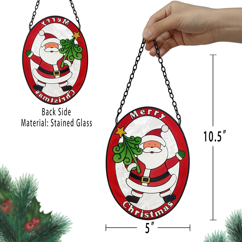 Handheld Christmas tree acrylic ornament close-up view