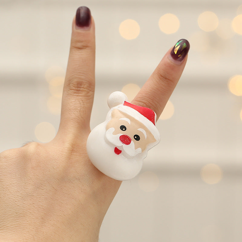 Colorful Christmas finger light in snowflake design
