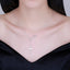 Jesus cross pendant necklace with geometric design on copper chain